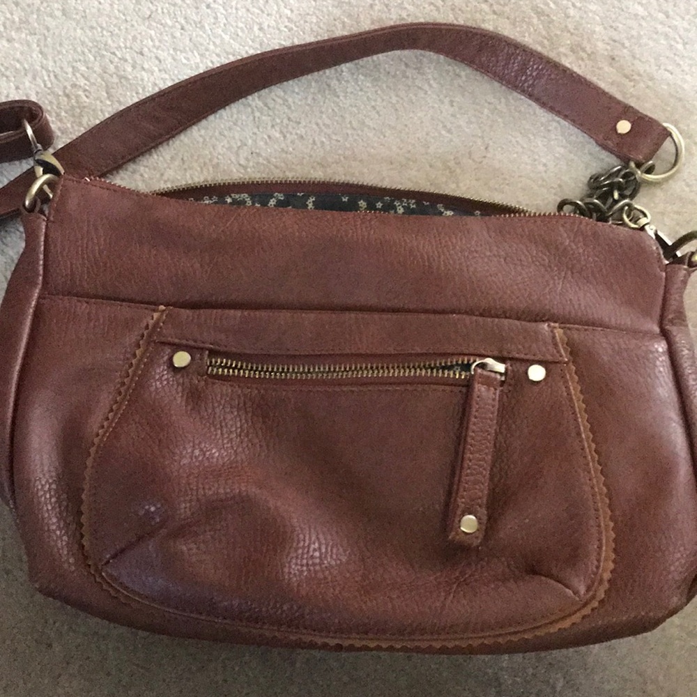 Brown Urban Outfitters Leather Crossbody Purse Gem